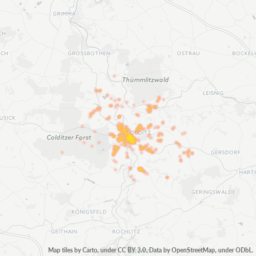 Konsentrasi Bisnis di Kode Pos 04680 - Zschadrass, Sachsen