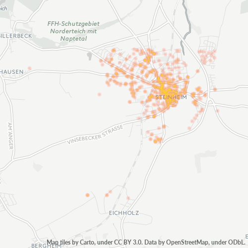 Konsentrasi Bisnis di Kode Pos 32839 - Steinheim, Nordrhein-Westfalen