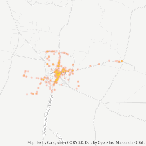 Dami ng Negosyo sa Postal Code 55851 - Wonosari, Daerah Istimewa Yogyakarta