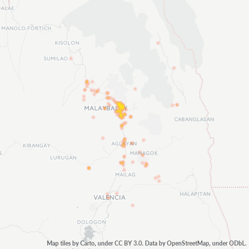 Business Concentration in Zip Code 8700 - Malaybalay, Northern Mindanao
