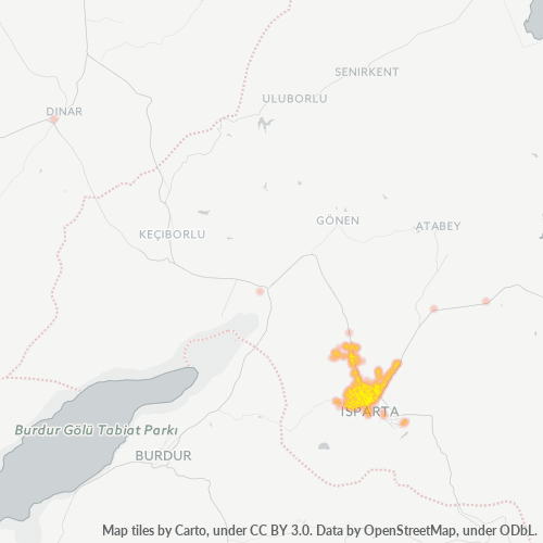 Dami ng Negosyo sa Postal Code 32200 - Isparta, Isparta Province