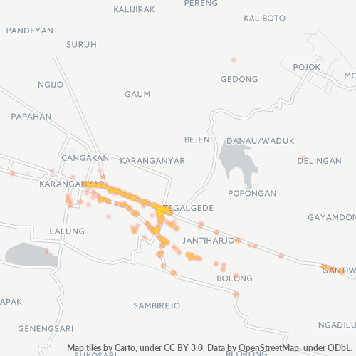 Business Concentration in Postal Code 57714 - Central Java