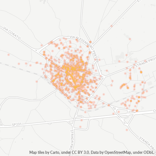 Dami ng Negosyo sa Postal Code 70037 - Italya