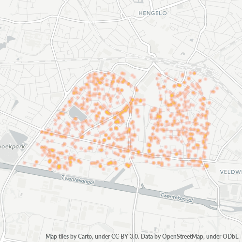 Dami ng Negosyo sa Postal Code 7553 - Hengelo, Provincie Overijssel