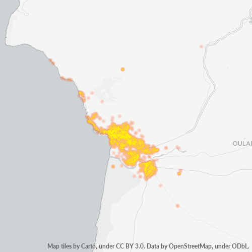 Bedrijfsconcentratie in Postcode 80000 - Agadir, Souss-Massa-Daraâ