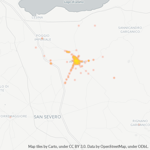 Dami ng Negosyo sa Postal Code 71011 - Italya
