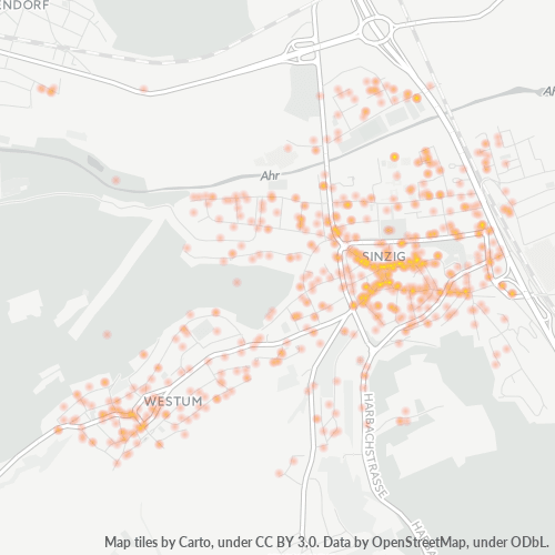 Dami ng Negosyo sa Postal Code 53489 - Sinzig, Rheinland-Pfalz