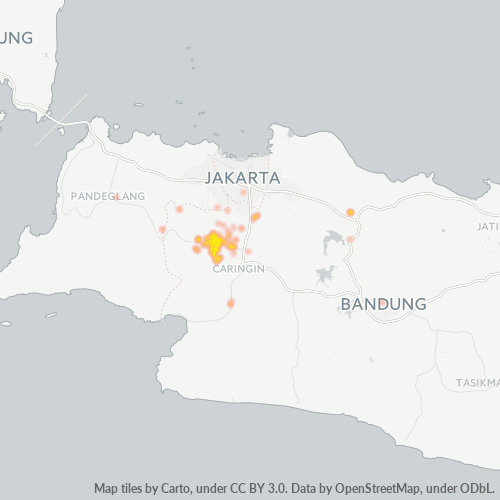 Dami ng Negosyo sa Postal Code 16620 - Bogor, Kanlurang Java