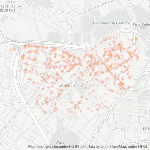 Dami ng Negosyo sa Postal Code 94250 - Gentilly, Pulo ng Pransiya