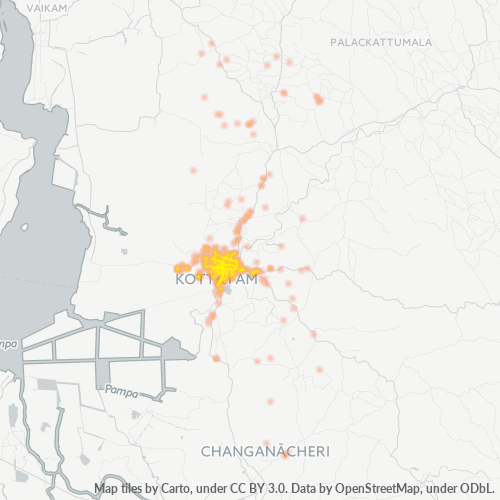 Dami ng Negosyo sa Postal Code 686001 - Kottayam, State of Kerala