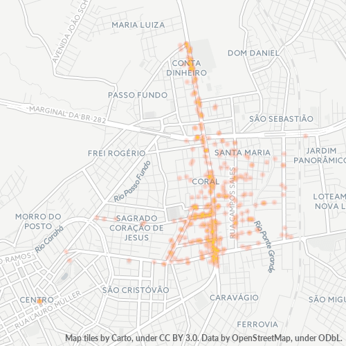 Dami ng Negosyo sa Postal Code 88523-000 - Lages, Santa Catarina