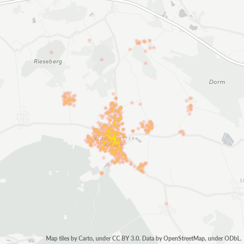 Business Concentration in Postal Code 38154 - Königslutter, Lower Saxony