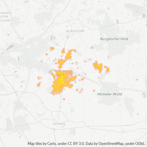 Business Concentration in Postal Code 31275 - Lehrte, Lower Saxony