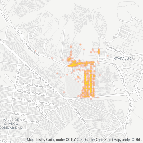 Dami ng Negosyo sa Postal Code 56577 - Ixtapaluca, Estado ng Mehiko