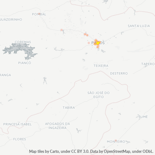 Dami ng Negosyo sa Postal Code 58700-000 - Patos, Paraíba
