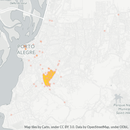 Bedrijfsconcentratie in Postcode 90660-000 - Porto Alegre (gemeente)