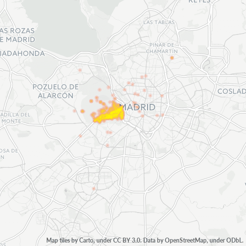 Dami ng Negosyo sa Postal Code 28011 - Madrid, Pamayanan ng Madrid