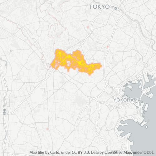 Bedrijfsconcentratie in Postcode 226 - Kanagawa (prefectuur)