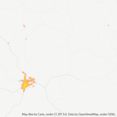 Concentració d'empreses a Codi Postal 99300-000 - Soledade, Rio Grande do Sul