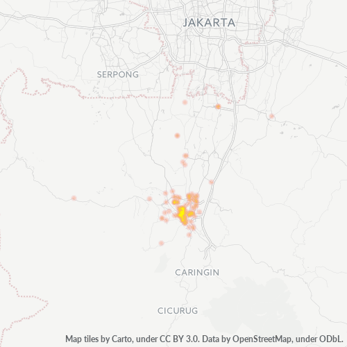Dami ng Negosyo sa Postal Code 16121 - Bogor, Kanlurang Java