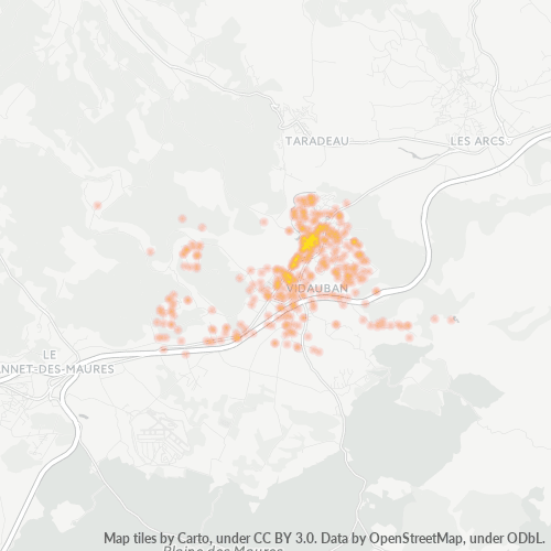 Dami ng Negosyo sa Postal Code 83550 - Vidauban, Provence-Alpes-Côte d'Azur
