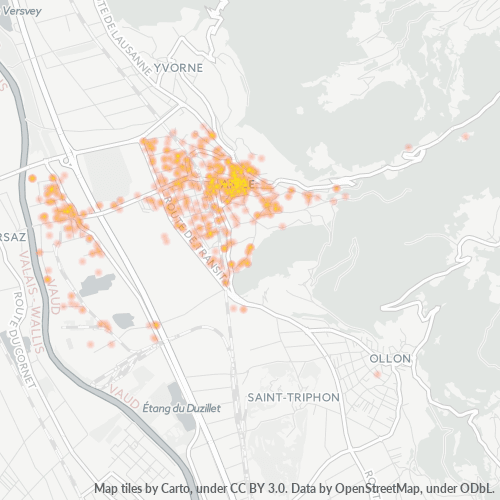Dami ng Negosyo sa Postal Code 1860 - Aigle, Canton de Vaud