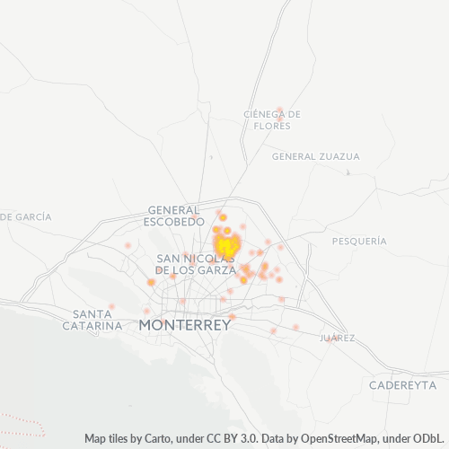 Dami ng Negosyo sa Postal Code 66636 - Apodaca, Nuevo León