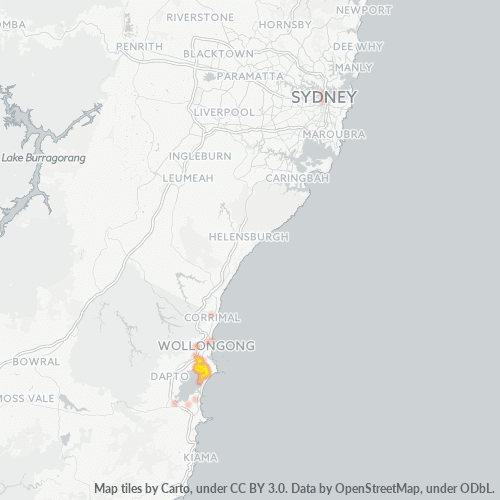 Dami ng Negosyo sa Postal Code 2502 - Cringila, New South Wales