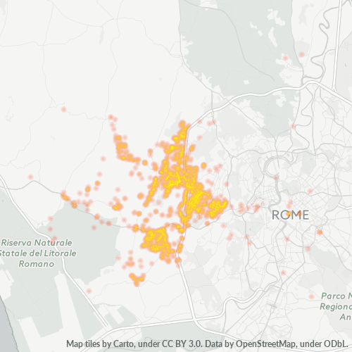 Dami ng Negosyo sa Postal Code 00166 - Roma, Lazio