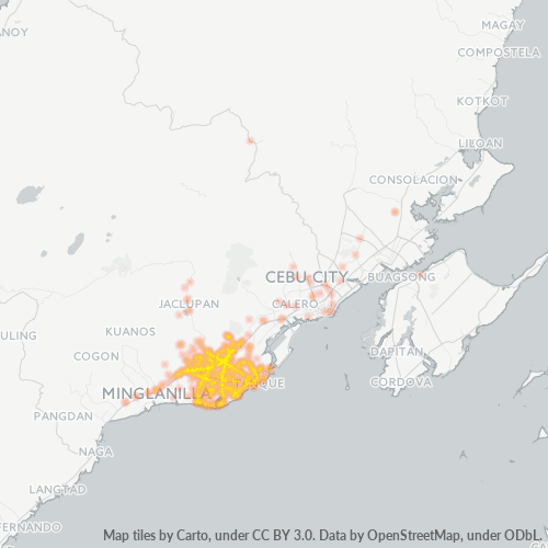 Concentració d'empreses a Codi Postal 6045 - Filipines