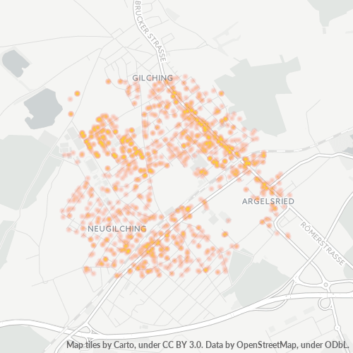 Bedrijfsconcentratie in Postcode 82205 - Gilching, Beieren