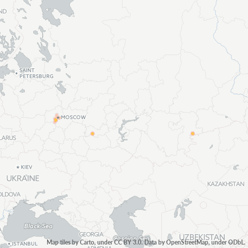Bedrijfsconcentratie in Postcode 142190 - Vatutinki, Moskou