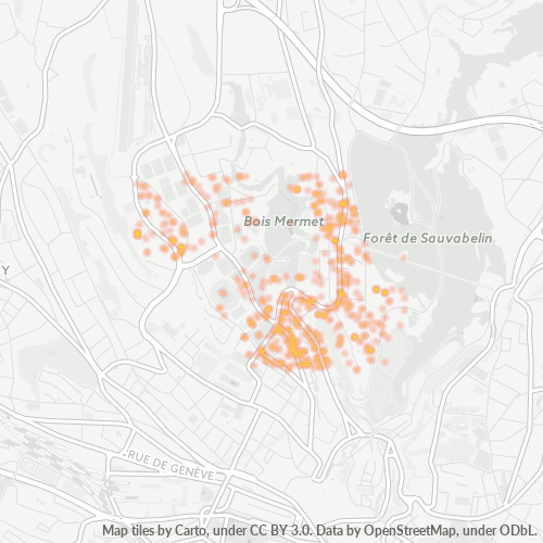 Dami ng Negosyo sa Postal Code 1018 - Lausanne, Canton de Vaud