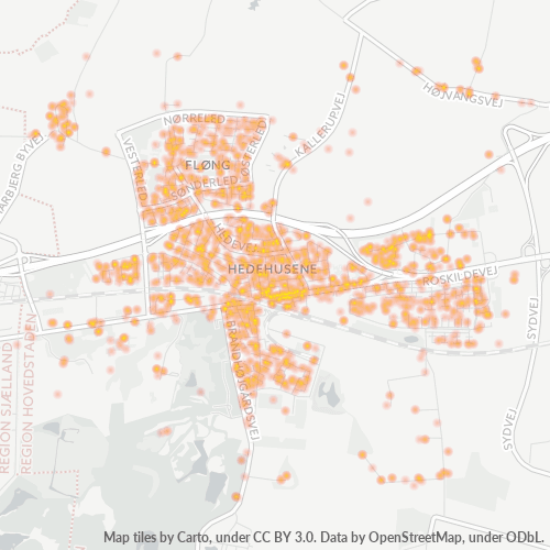 Dami ng Negosyo sa Postal Code 2640 - Hedehusene, Region Hovedstaden