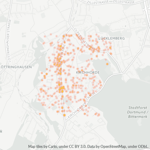 Business Concentration in Postal Code 44229 - Dortmund, North Rhine-Westphalia