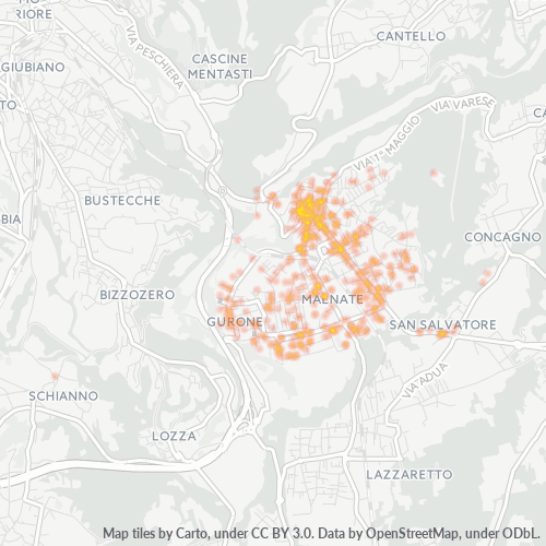 Dami ng Negosyo sa Postal Code 21046 - Malnate, Lombardy