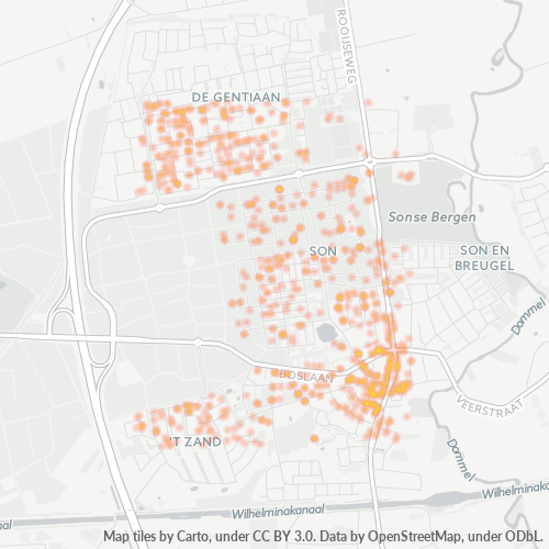 Dami ng Negosyo sa Postal Code 5691 - Son, Provincie Noord-Brabant