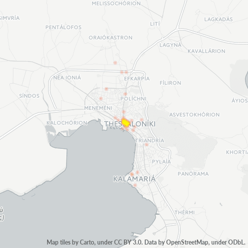 Dami ng Negosyo sa Postal Code 546 30 - Tesalonica, Central Macedonia