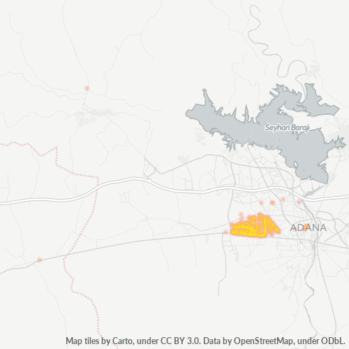 Dami ng Negosyo sa Postal Code 01190 - Seyhan, Lalawigan ng Adana