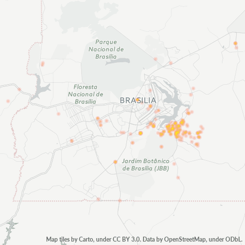 Concentració d'empreses a Codi Postal 71680-000 - Brasília, Districte Federal del Brasil