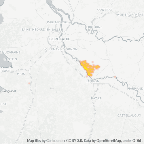 Dami ng Negosyo sa Postal Code 33410 - Monprimblanc, Aquitania
