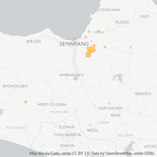 Dami ng Negosyo sa Postal Code 59566 - Semarang, Provinsi Jawa Tengah