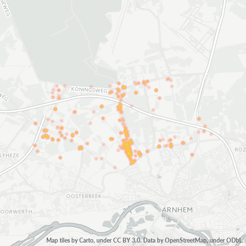 Dami ng Negosyo sa Postal Code 6816 - Arnhem, Provincie Gelderland