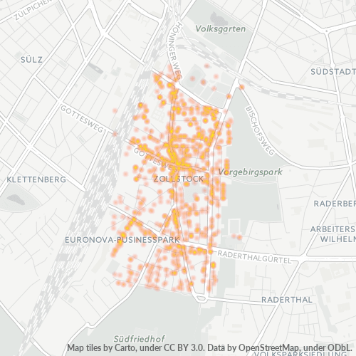Business Concentration in Postal Code 50969 - Cologne, North Rhine-Westphalia