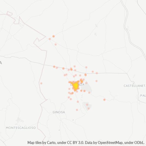 Dami ng Negosyo sa Postal Code 74014 - Laterza, Apulia