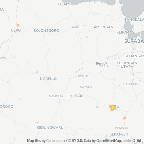 Dami ng Negosyo sa Postal Code 65311 - Batu, Silangang Java