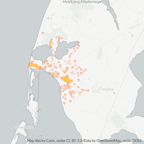 Dami ng Negosyo sa Postal Code 7770 - Vestervig, North Denmark Region
