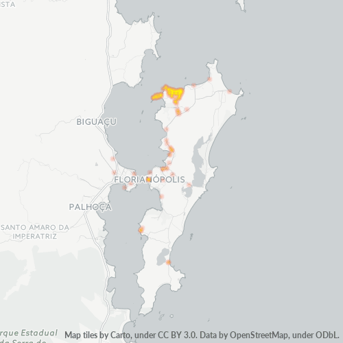 Dami ng Negosyo sa Postal Code 88053-000 - Florianópolis, Santa Catarina