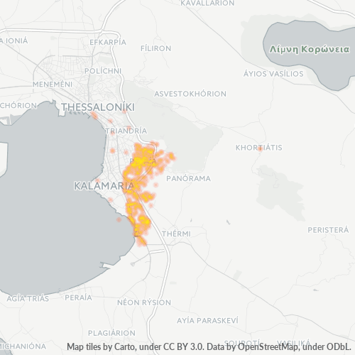 Dami ng Negosyo sa Postal Code 555 35 - Pylaía, Central Macedonia