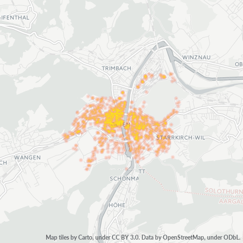 Dami ng Negosyo sa Postal Code 4600 - Olten, Kanton Solothurn
